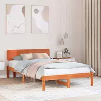 Lova Lovos rėmas Vaško ruda 120 x 190 cm Kietos pušies mediena