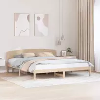 Lova Lovos rėmas Natūrali 180 x 200 cm Kietos pušies mediena