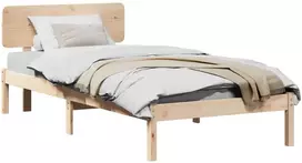 Lova Lovos rėmas Natūrali 80 x 200 cm Kietos pušies mediena