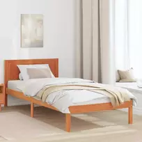Lova Lovos rėmas Ruda 80 x 200 cm Pušies medienos masyvas