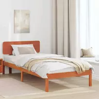 Lova Lovos rėmas Vaško ruda 80 x 200 cm Kietos pušies mediena