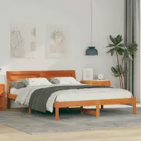 Lova Lovos rėmas Vaško ruda 140 x 200 cm Kietos pušies mediena