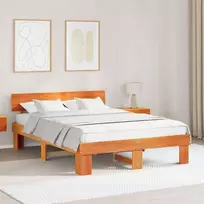 Lova Lovos rėmas Vaško ruda 150 x 200 cm Kietos pušies mediena