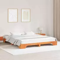 Lova Lovos rėmas Vaško ruda 200 x 200 cm Kietos pušies mediena