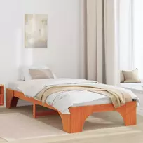 Lova Lovos rėmas Vaško ruda 90 x 200 cm Kietos pušies mediena