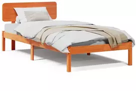 Lova Lovos rėmas Vaško ruda 75 x 190 cm Kietos pušies mediena