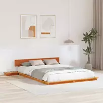 Lova Lovos rėmas Ruda 150 x 200 cm Medis
