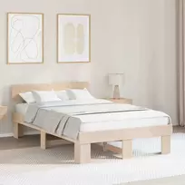 Lova Lovos rėmas Natūrali 140 x 190 cm Kietos pušies mediena