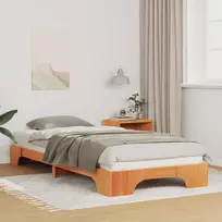 Lova Lovos rėmas Ruda 80 x 220 cm Kietos pušies mediena