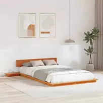 Lova Lovos rėmas Ruda 140 x 190 cm Medis
