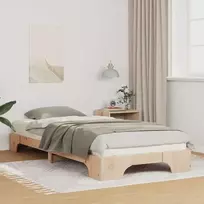 Lova Lovos rėmas Ruda 100 x 220 cm Kietos pušies mediena