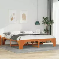 Lova Lovos rėmas Ruda 180 x 200 cm Kietos pušies mediena