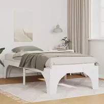 Lova Lovos rėmas Balta 90 x 200 cm Kietos pušies mediena