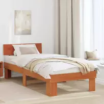 Lova Lovos rėmas Vaško ruda 100 x 200 cm Kietos pušies mediena
