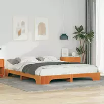 Lova Lovos rėmas Ruda 160 x 220 cm Kietos pušies mediena