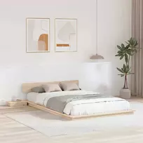 Lova Lovos rėmas Ruda 120 x 190 cm Medis