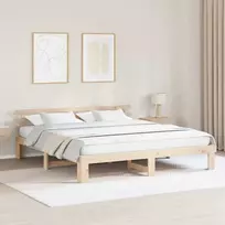 Lova Lovos rėmas Natūrali 180 x 200 cm Kietos pušies mediena