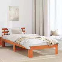 Lova Lovos rėmas Vaško ruda 80 x 200 cm Kietos pušies mediena