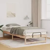 Lova Lovos rėmas Ruda 90 x 220 cm Kietos pušies mediena