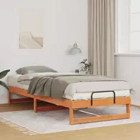 Lova Lovos rėmas Ruda 100 x 220 cm Kietos pušies mediena