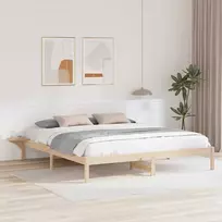 Lova Lovos rėmas Natūrali 180 x 200 cm Kietos pušies mediena