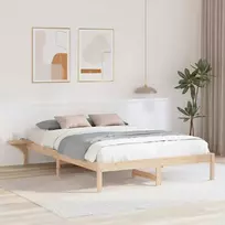 Lova Lovos rėmas Natūrali 150 x 200 cm Kietos pušies mediena