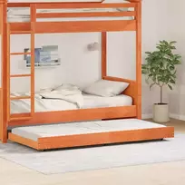 Lova Lovos rėmas Vaško ruda 80 x 200 cm Kietos pušies mediena