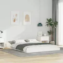Lova Lovos rėmas Balta 160 x 200 cm Kietos pušies mediena