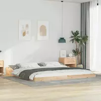 Lova Lovos rėmas Ruda 200 x 220 cm Kietos pušies mediena