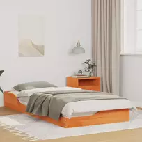 Lova Lovos rėmas Vaško ruda 100 x 200 cm Kietos pušies mediena