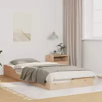 Lova Lovos rėmas Ruda 100 x 220 cm Kietos pušies mediena