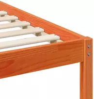 Lova Lovos rėmas Vaško ruda 90 x 190 cm Kietos pušies mediena