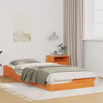 Lova Lovos rėmas Vaško ruda 90 x 220 cm Kietos pušies mediena