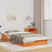 Lova Lovos rėmas Vaško ruda 80 x 200 cm Kietos pušies mediena