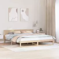 Lova Lovos rėmas Natūrali 180 x 200 cm Kietos pušies mediena