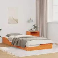 Lova Lovos rėmas Vaško ruda 90 x 210 cm Kietos pušies mediena