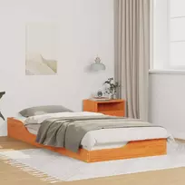 Lova Lovos rėmas Vaško ruda 100 x 210 cm Kietos pušies mediena