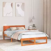 Lova Lovos rėmas Vaško ruda 120 x 190 cm Kietos pušies mediena