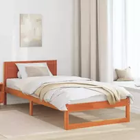 Lova Lovos rėmas Vaško ruda 90 x 200 cm Kietos pušies mediena