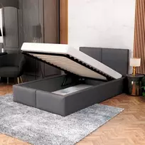 FDM Minkšta lova 90x200 su AMBER čiužinio rėmu