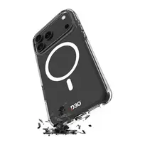 Puro Impact Clear D3O TPU+PC dėklas suderinamas su MagSafe skirtas Apple iPhone 17 Pro - skaidrus