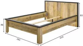 Lova Lovos Imv Sherwood, 140x200 cm, ruda/pilka