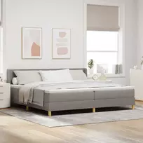 Kiemas lova su čiužiniu Tortora 200 x 200 cm audinys