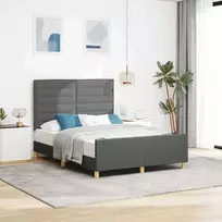 Lova Lovos rėmas su galvūgalio Tamsiai pilka 140 x 190 cm audinys