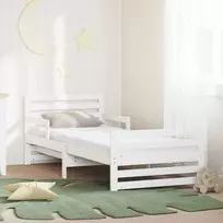 Lova Lovos rėmas su prailginamu čiužiniu Balta 80 x 200 cm
