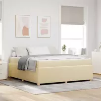 Lova Lovos rėmas su čiužiniu Kreminė 180 x 200 cm audinys