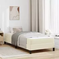 Lova Lovos rėmas su čiužiniu Kreminė 90 x 200 cm audinys