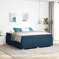 Lova Lovos rėmas su čiužiniu Mėlyna 180 x 200 cm audinys