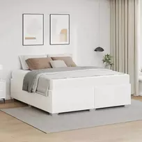 Lova Lovos rėmas su čiužiniu Balta 160 x 200 cm audinys