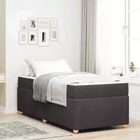 Lova Lovos rėmas su čiužiniu Tamsiai rudas 80 x 200 cm audinys
